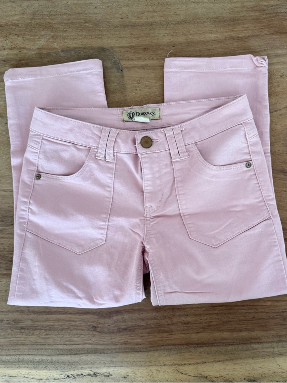 Democracy Light Pink Cropped Pants